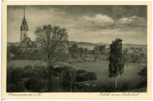 Großpostwitz. Blick vom Bahnhof