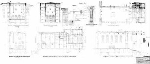 Stuttgart Hbf: EG Kleine Schalterhalle Überdachung Grundrisse,Schnitte,Ansichten