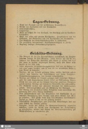 Tages-Ordnung