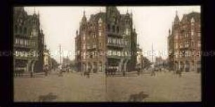 Häuser und Geschäfte am Holzmarkt, Danzig