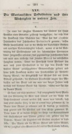 211-215 Die Marianischen Sodalitäten und ihre Wichtigkeit in unserer Zeit : Fortsetzung