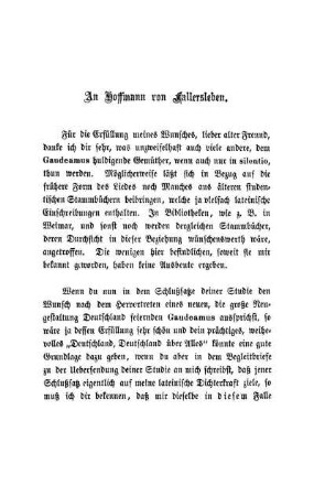 An Hoffmann von Fallersleben