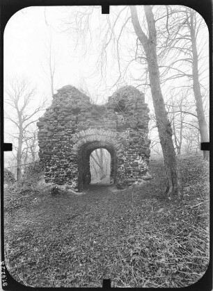 Herrmannsacker. Ruine der Ebersburg (um 1181)