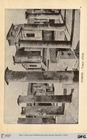 Pompei – Tempio d’Iside. – Temple d’Isis – The Temple to Iside – Isis-Tempel