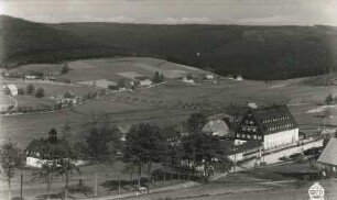 Rehefeld (Altenberg-Rehefeld-Zaunhaus). Ortsteilansicht mit Grenzbaude