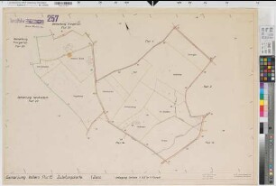 Vellern (Beckum), Umlegung Vellern, Zuteilungskarte Flur 15