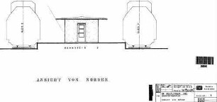 Reutlingen Hbf: Nebengebäude Bahnsteiggebäude (Bahnst.2) Nordansicht