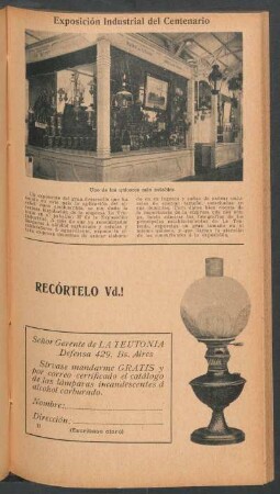 Exposición Industrial del Centenario - [Fotografía]