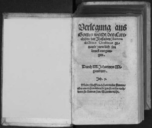 Verlegung aus Gottes wordt, des Catechismi der Jhesuiten (Summa doctrinae Christianae genand)