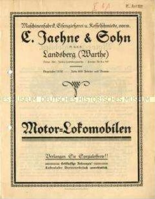 Motor-Lokomobilen