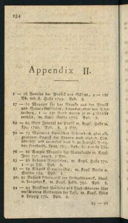 Appendix II.