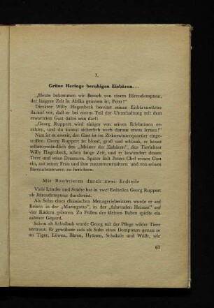 7. Grüne Heringe beruhigen Eisbären…