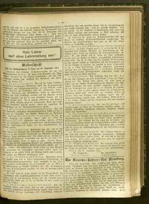 Niederschrift über die Vorstandssitzung in Unna am 20. September 1919