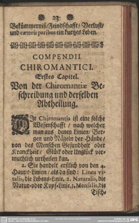 Compendii Chiromantici