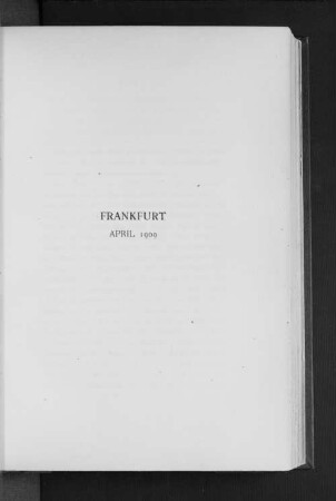 Frankfurt April 1909