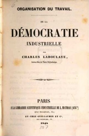 Organisation du travail : De la démocratie industrielle