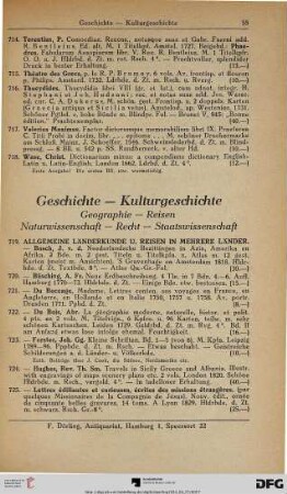 Geschichte – Kulturgeschichte (Nr. 719-1012)