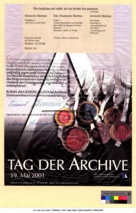Originaltitel: Tag der Archive 19. Mai 2001