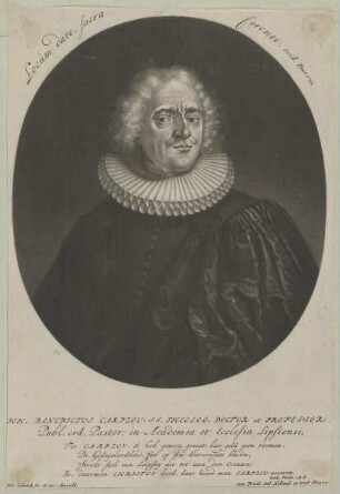 Bildnis des Joh. Benedictus Carpzov