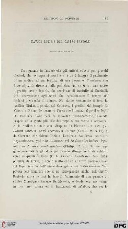 5: Tavole lusorie del Castro Pretorio