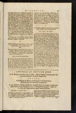 227-231, Appendix ad Motivum Juris.