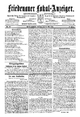 Nr. 111, 12.05.1915