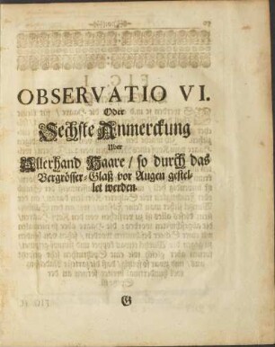 Observatio VI.