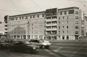 Dresden-Neustadt, Königsbrücker Straße 6/2. Wohnbebauung (1986-1988). Straßenansicht