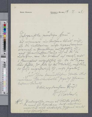 Brief an Emmy Ruben