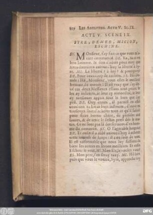 Acte V. Scene IX.