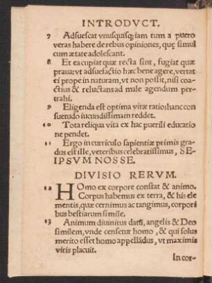 Divisio Rerum.