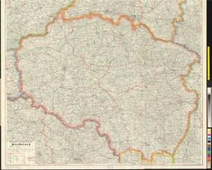 Ravensteins Bürokarte Reichsgau Wartheland