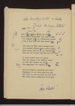 Vorspiel XXIII : [SW V: keine Sigle]; [SW V, S. 32/110]