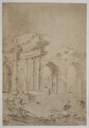 Capriccio mit römischen Ruinen