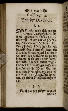 Caput 2. Von der Diætetica.