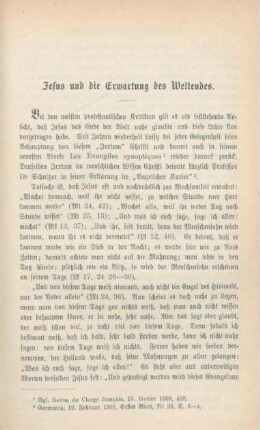 487-497 Jesus und die Erwartung des Weltendes