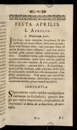 183-242, Festa Aprilis