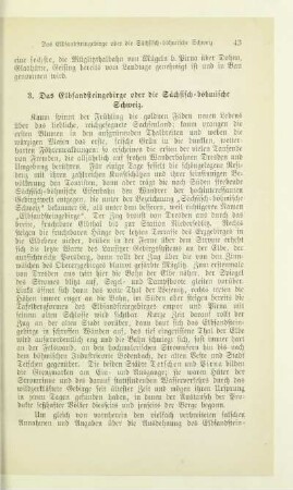 3. Das Elbsandsteingebirge oder die Sächsisch-böhmische Schweiz