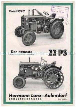 Der neueste 22 PS Schlepper
