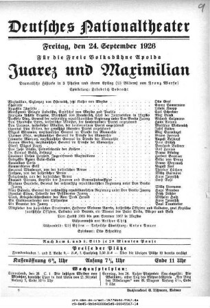 Juarez und Maximilian