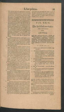 Tit. XXIV. De satisdatione tutorum vel Curatorum.
