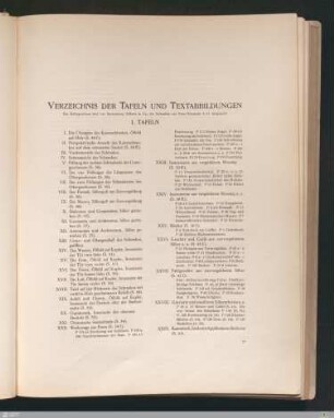 Verzeichnis der Tafeln und Textabbildungen