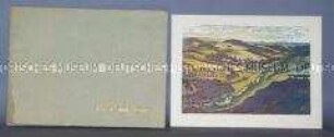 Kunstmappe zum Bau der Talsperre Pöhl