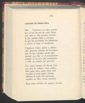 Canción de primavera