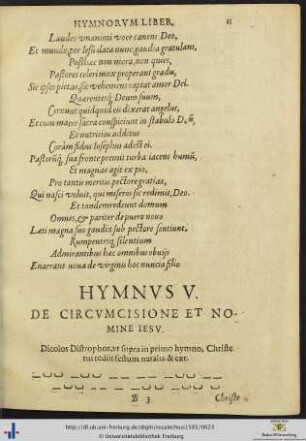 Hymnus V De circumcisione