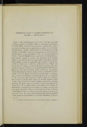Informe del obispo y cabildo eclesiástico de Panamá. - Año de 1629 (1).