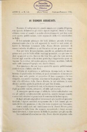 Nuova rivista degli scacchi : periodico mensile. 10. 1884 = Ser. 3