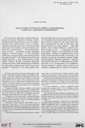28: Działalność fundacyjna biskupa krakowskiego, kardynała Zbigniewa Oleśnickiego