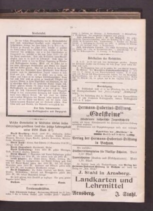 Sterbetafel : [Lehrer Fritz Billich] ; [Nekrolog]