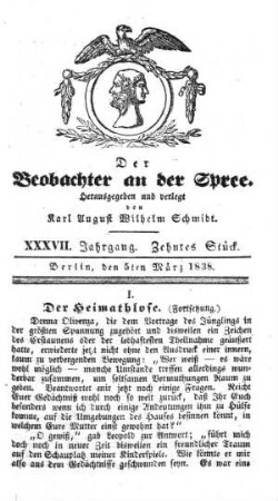 10. Stueck, 5. Maerz 1838